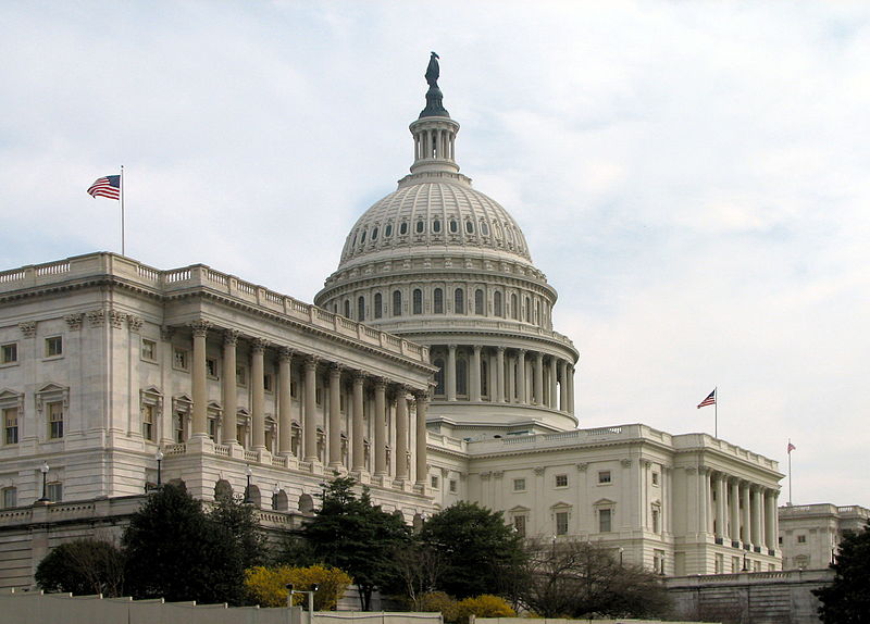 El Senado de los EUA votó en contra de un mayor control de armas. Fuente: Wikipedia.