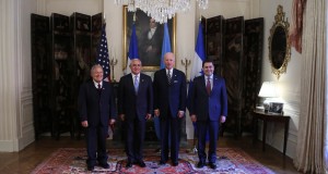 Representantes de los países del Triángulo Norte mantienen reuniones con funcionarios de EE.UU. para asegurar el proceso. (Presidencia El Salvador)