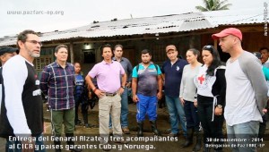 El general colombiano Ruben Darío Alzate fue liberado este domingo junto con otros dos rehenes que capturados por la guerrilla colombiana. 