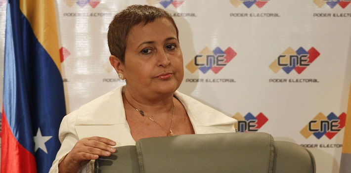 La presidenta del CNE, Tiisay Lucena, se quejó de no haber recibido ninguna disculpa púbica por parte de quienes supuestamente la han atacado para activar el referendo revocatorio contra Nicolás Maduro. (RunRunes)