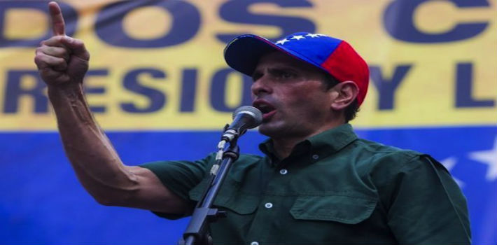  En un acto público el dirigente opositor apuntó que “el pueblo peruano es nuestro hermano” y que “los venezolanos necesitamos apoyo para salir adelante de esta crisis” (Venezuela)