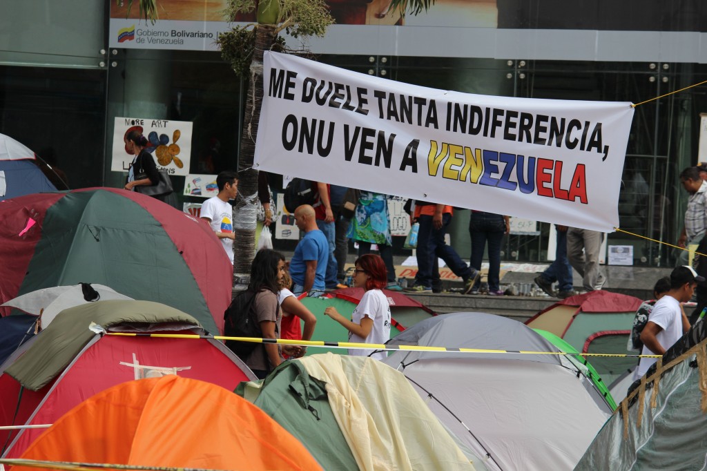 Campamentos de estudiantes antes de su desmantelamiento