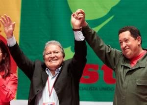 Sanchez Ceren y Hugo Chavez