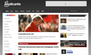 Brazilian opposition blog Implicante boasts 450,000 followers on Facebook. 