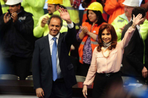 Scioli acompaño a la Presidenta Kirchner en varias cadenas nacionales. (BonelliOk)