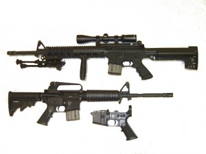 Prosecutors found shells from a semi-automatic AR-15 assault rifle inside the victims' vehicle. 