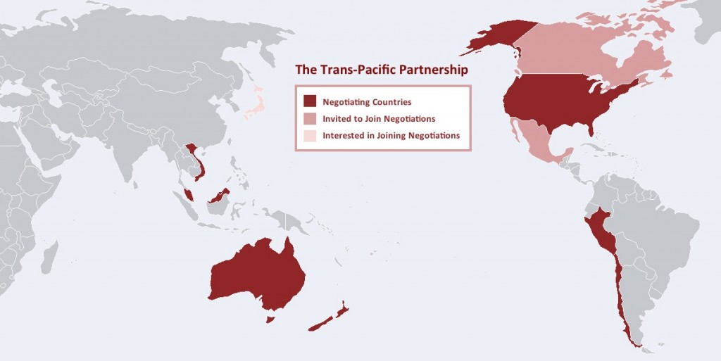 Uruguay es el último país que expresó interés en integrar el TPP, así como EE.UU., México, Canadá, Japón. (tppinfo.org)
