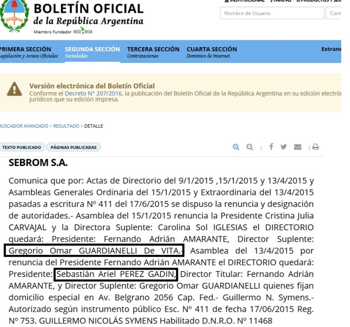 Sebrom, la empresa cuasifantasma que contrata con el Estado argentino. (Sebastián Turtora)
