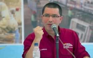 Venezuela's VP, Jorge Arreaza, asked Spanish firms to help control negative reporting in Spain