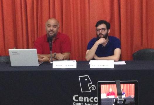 Los autores, Jesús Robles Maloog y Luis Fernando García durante la presentación del estudio. (Twitter)