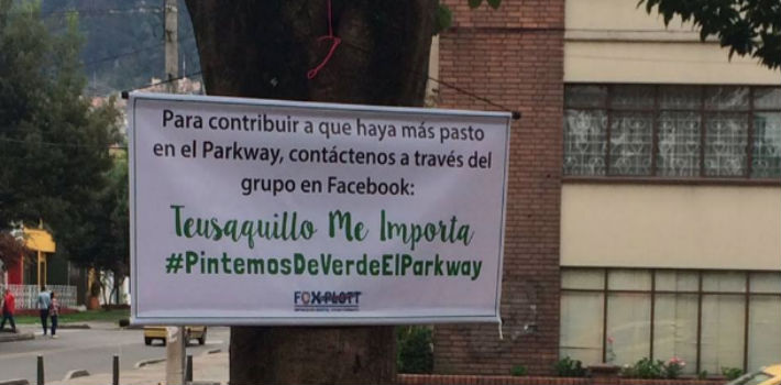 Por medio de carteles como este, el colectivo reclutaba ciudadanos para embellecer el lugar (Facebook)