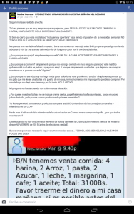 Intercambio en Facebook por el que fue acusada Maibel Herrera. (Dignora Hernández)