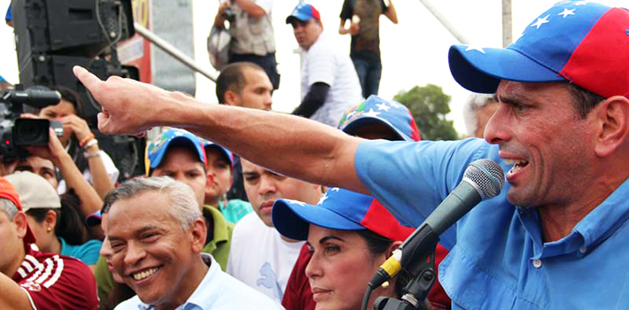 Henrique Capriles Radonski. Fuente: Fabiola Portillo