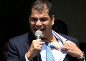 El presidente de Ecuador, Rafael Correa, desafió a pelear a golpes a un parlamentario que lo criticó. (Noticias UbicaTv)