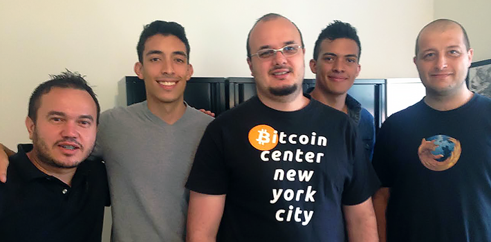Los equipos de Sur Bitcoin y Blink Trade juntos en Nueva York.