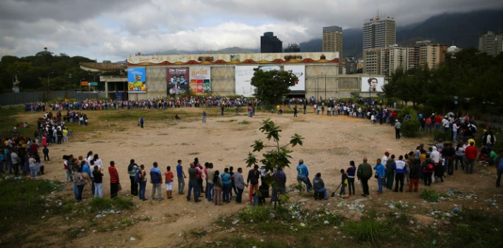 People in Venezuela dedicate entire days to waiting in line to buy food. 
