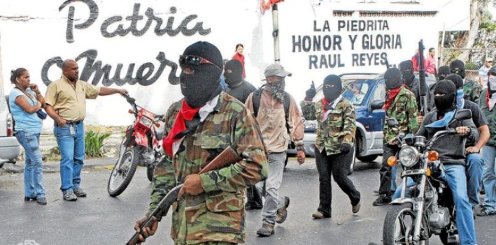 The Venezuelan colectivo known as "La Piedrita" does not hide its admiration for the FARC or Raúl Reyes. 