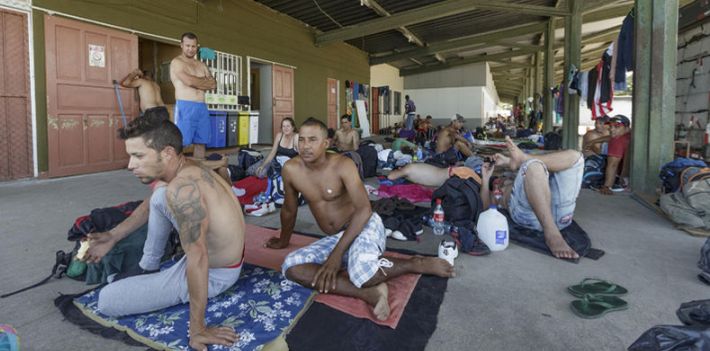 Cuban migrants bound for the United States are stranded in Costa Rica.