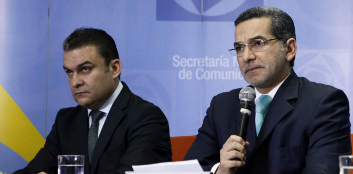 Correa administration officials José Serrano and Fernando Alvarado currently face no legal action for violations of Ecuador's Law of Communications.