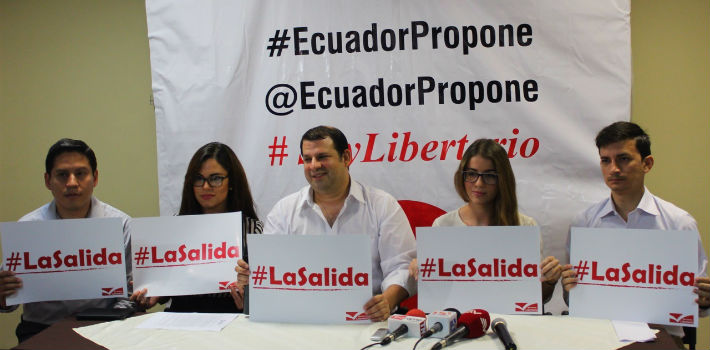 The Libertarian Movement presented their proposals to address the country's crisis. (<a href="https://www.facebook.com/MovimientoLibertariodelEcuador?fref=ts" target="_blank">Libertarian Movement of Ecuador</a>)