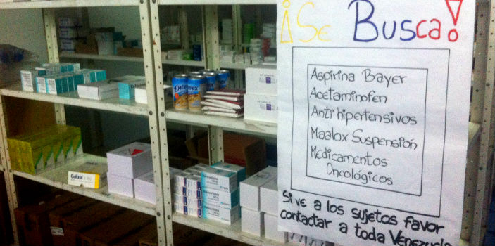 Many in Venezuela are forced to search multiple pharmacies to try and find the medication they need. 