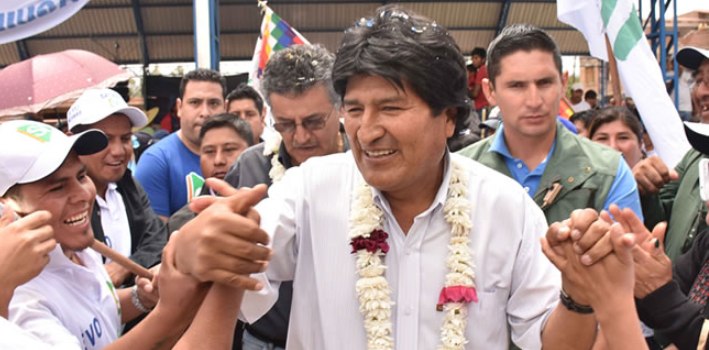 President Evo Morales said that politicians who opposed his reelection until 2025 are 