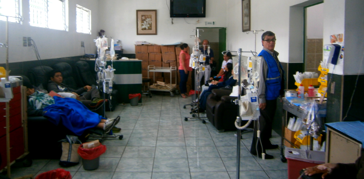 In some of Guatemala's hospitals, only emergency services are currently available. 