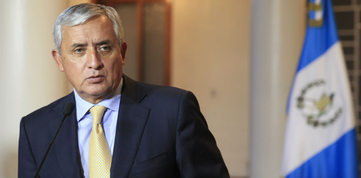 President Pérez Molina leaves office in January 2016 if he does not step down sooner. 