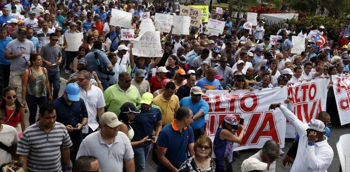 On Sunday, March 1, Puerto Ricans held a march to reject the replacement of the Sales and Use Tax with a 16-percent Value Added Tax.