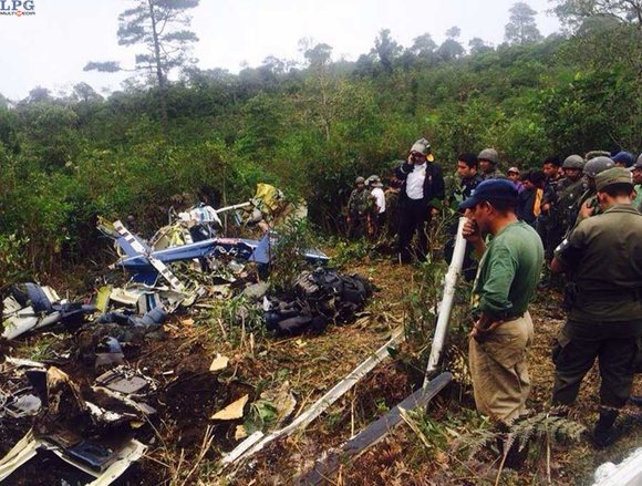 Site of the helicopter crash which killed Generals Rudy Ortiz and Braulio Mayén.