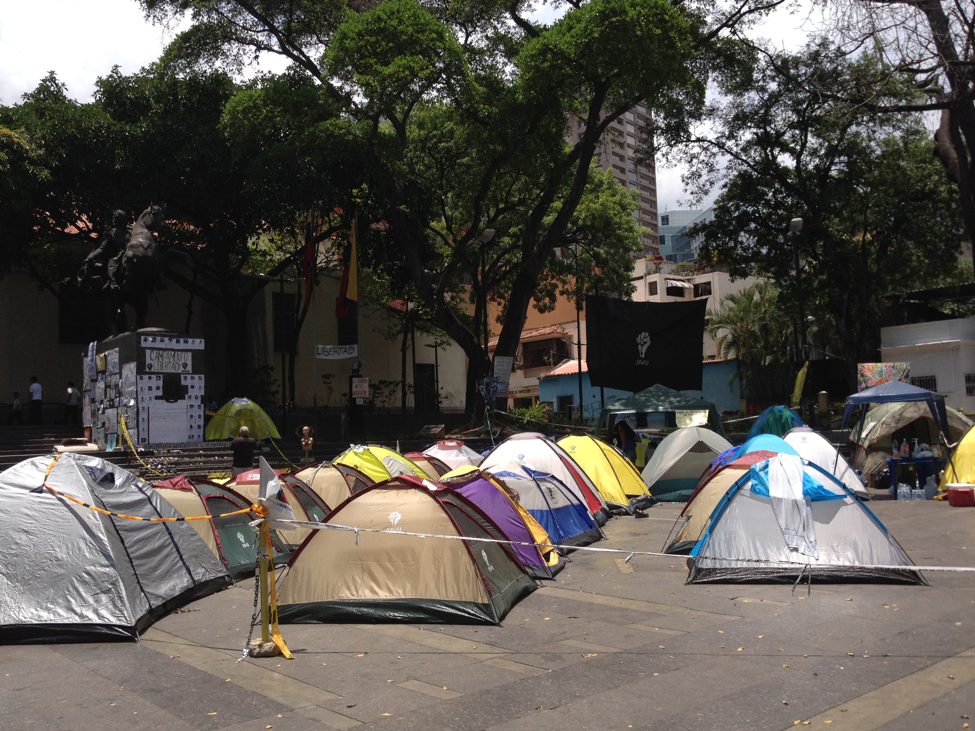Los campamentos en Chacao y Baruta (Caracas) tenían al menos un mes. Fuente: Staff del PanAm Post