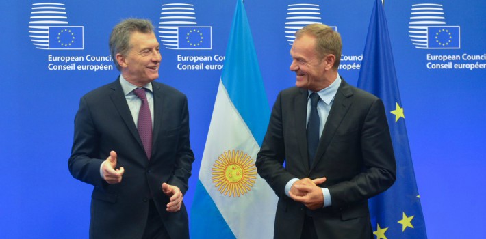 Macri busca acercar la relación entre Argentina y la UE después de que el mandato Kirchner enfriara las relaciones internacionales. (Twitter)