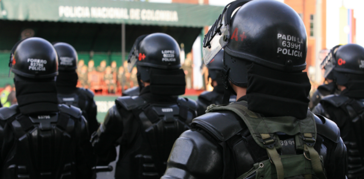 Escuadrón Móvil Antidisturbios de la Policía Nacional de Colombia (Wikimedia)