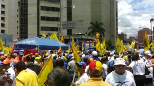 La participación en Caracas no fue la esperada por los organizadores. 