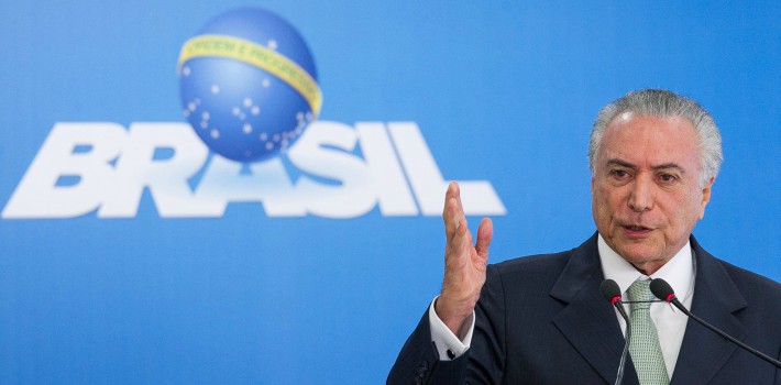 Michel Temer es el presidente interino de Brasil después de la destitución de Dilma Rousseff (Facebook)