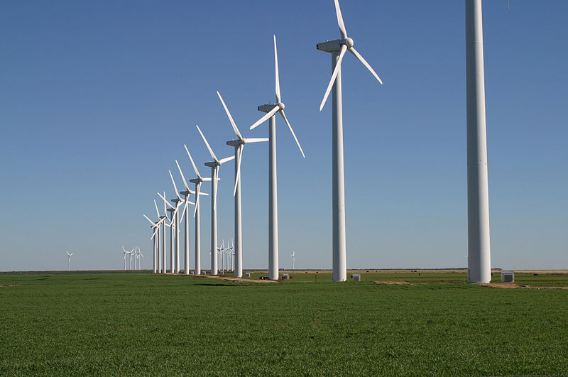 Wind farm in Texas.
