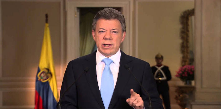 El presidente Santos convocó el plebiscito para el próximo 2 de octubre (YouTube)