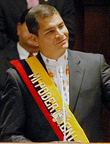 Presidente de Ecuador, Rafael Correa (Wikipedia)