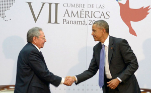 Castro y Obama se reunieron po