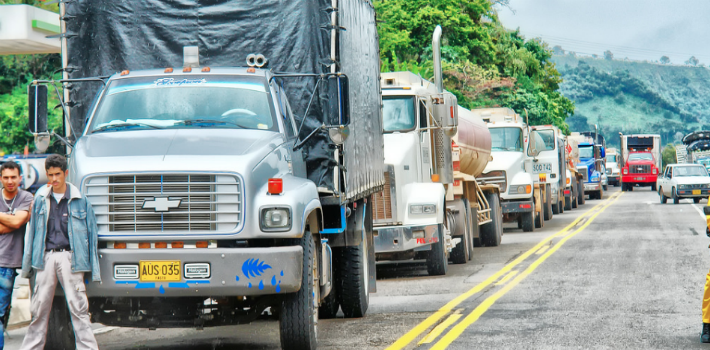 Los transportadores han utilizado el bloque de vías como una forma de presionar al Gobierno de Colombia