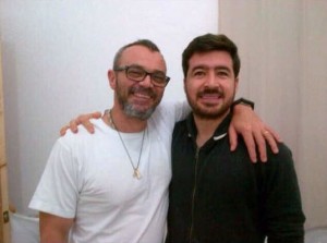 Daniel Ceballos and Salvatore Lucchese at Ramo Verde prison.