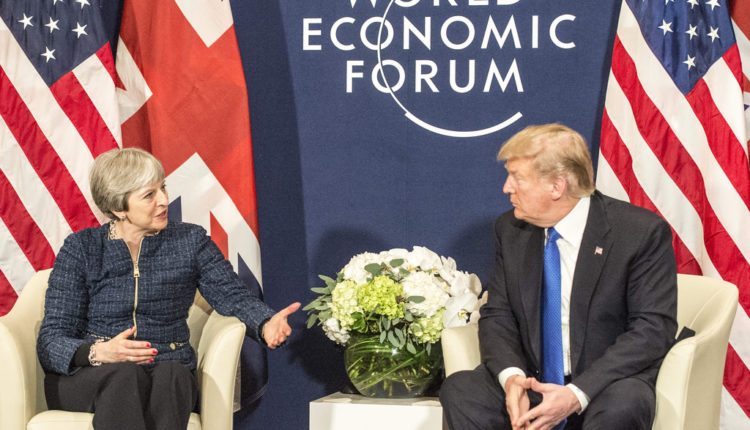 PM May Trump at Davos 2018