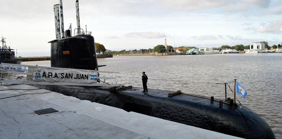 El ARA San Juan. Desde el miércoles que no hay contacto con el submarino que llevaba 44 tripulantes. (Twitter)