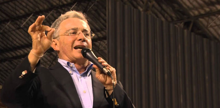 El expresidente Álvaro Uribe ha sido el principal opositor al acuerdo Santos-FARC (YouTube)