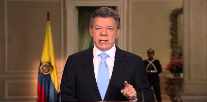 El presidente Juan Manuel Santos, considera que una eventual victoria de Hillary Clinton sería más beneficiosa para el proceso de paz (YouTube)