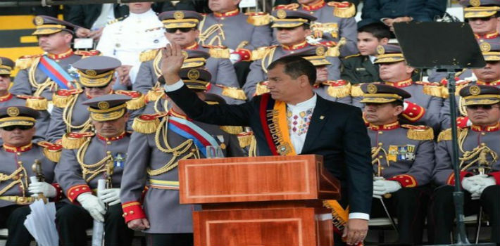 El ministro de Defensa, Ricardo Patiño, se pronunció en Radio Pública sobre las relaciones con las Fuerzas Armadas (El Telégrafo)