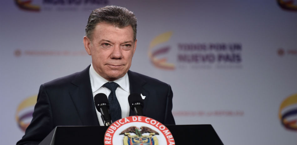 El presidente Juan Manuel Santos anunció que el inicio de los diálogos queda suspendido hasta que el ELN libere a Odín Sánchez (Sala de Prensa - Presidencia de la República)