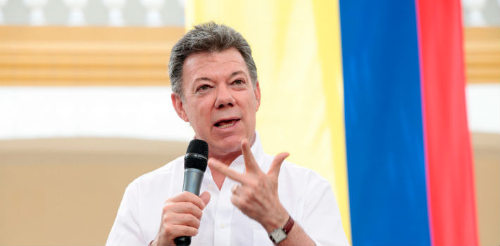 El presidente Juan Manuel Santos amplió el cese al fuego que había decretado para finales de octubre hasta el 31 de diciembre (Wikimedia)