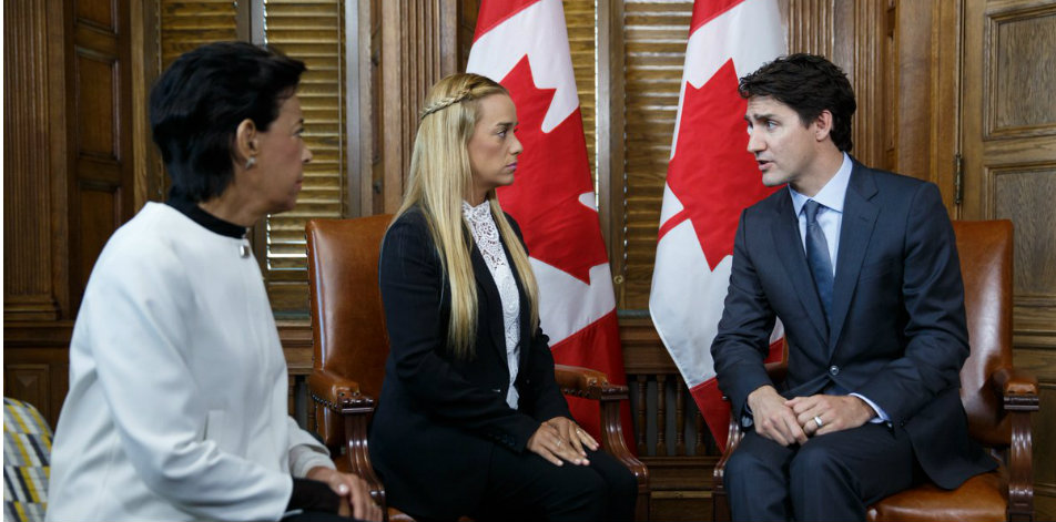 Trudeau Welcomes Venezuelan Opposition Leader Tintori to Demand Freedom for Political Prisoners