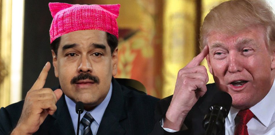 Maduro se declaró feminista, "el presidente de las mujeres", Trump dijo que apoyo a mujeres, hombres, a todos. (FotoMontaje de PanAm Post)